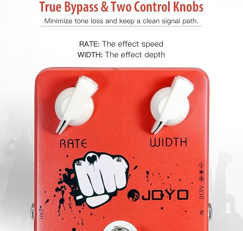 Miniatura 28 de JOYO Pedal de distorsión de alta ganancia de AC/DC Crunch a Heavy Metal con ecualizador de rango completo para efecto de guitarra eléctrica - Bypass