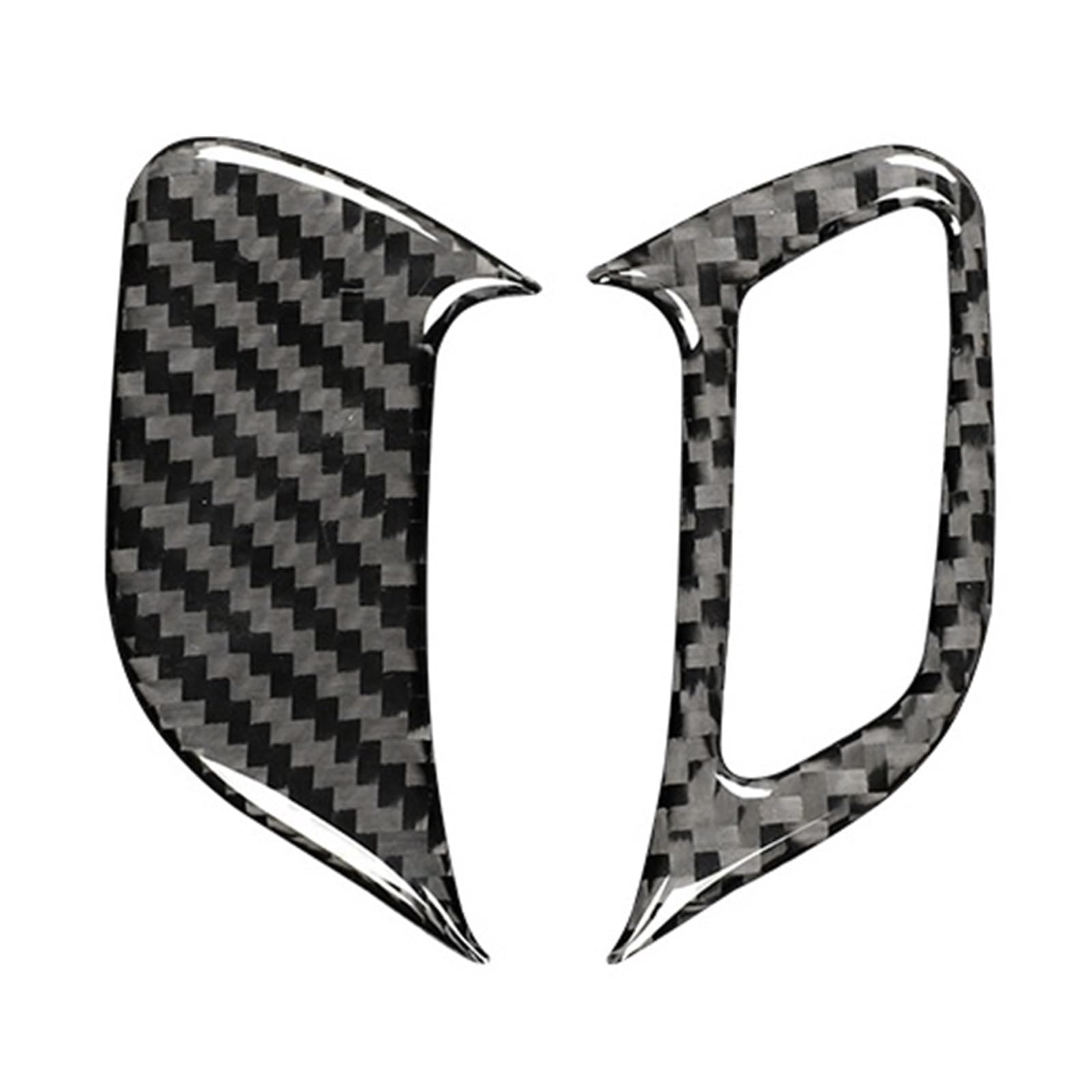 THXZINGLWG Compatible for Scirocco R 2009-2016 Car Accessories Carbon Fiber Internal Cover Stickers Door Lock Button Frame Decoration(TYPE5,RHD)
