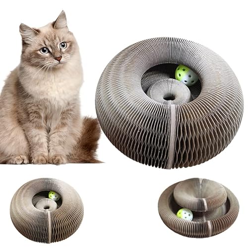 Arranhador mágico para gatos FEIYU BUY, brinquedo com sino, afiação de garras, armação divertida par