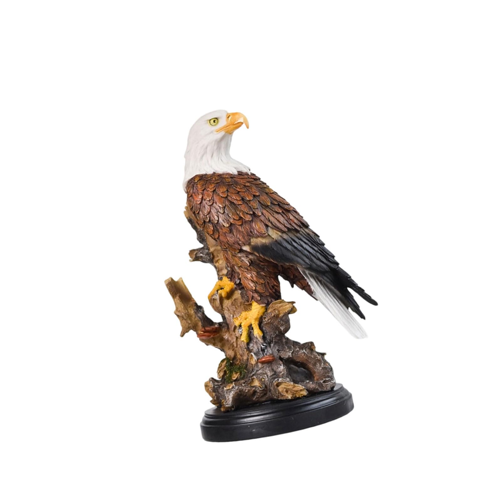 Limtula Resins Bald Hawks Figurines Magnificent Hawks Statue Decors Animal Sculptures Decorative Ornament for Garden Bedroom Animal Sculptures Home