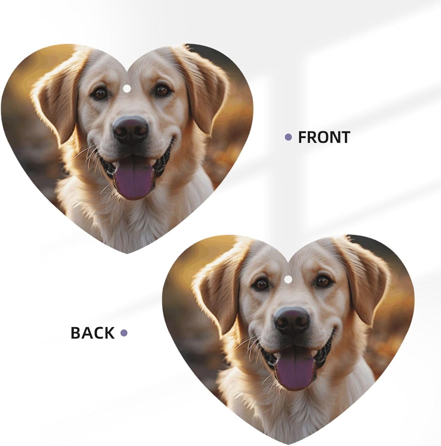 Car Air Freshener 24 PCS Labrador Retriever Dog Hanging Car Air Fresheners Auto Interior Decor Card Freshener Strong Scented Card Lavender Cars Scents for Office Bedroom Close Drawer Heart Shape