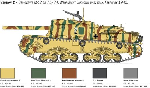 Miniatura 6 de Italeri IT6584 6584 Autopropulsado M42 7534, Escala 135, Kit de plástico, Modelado