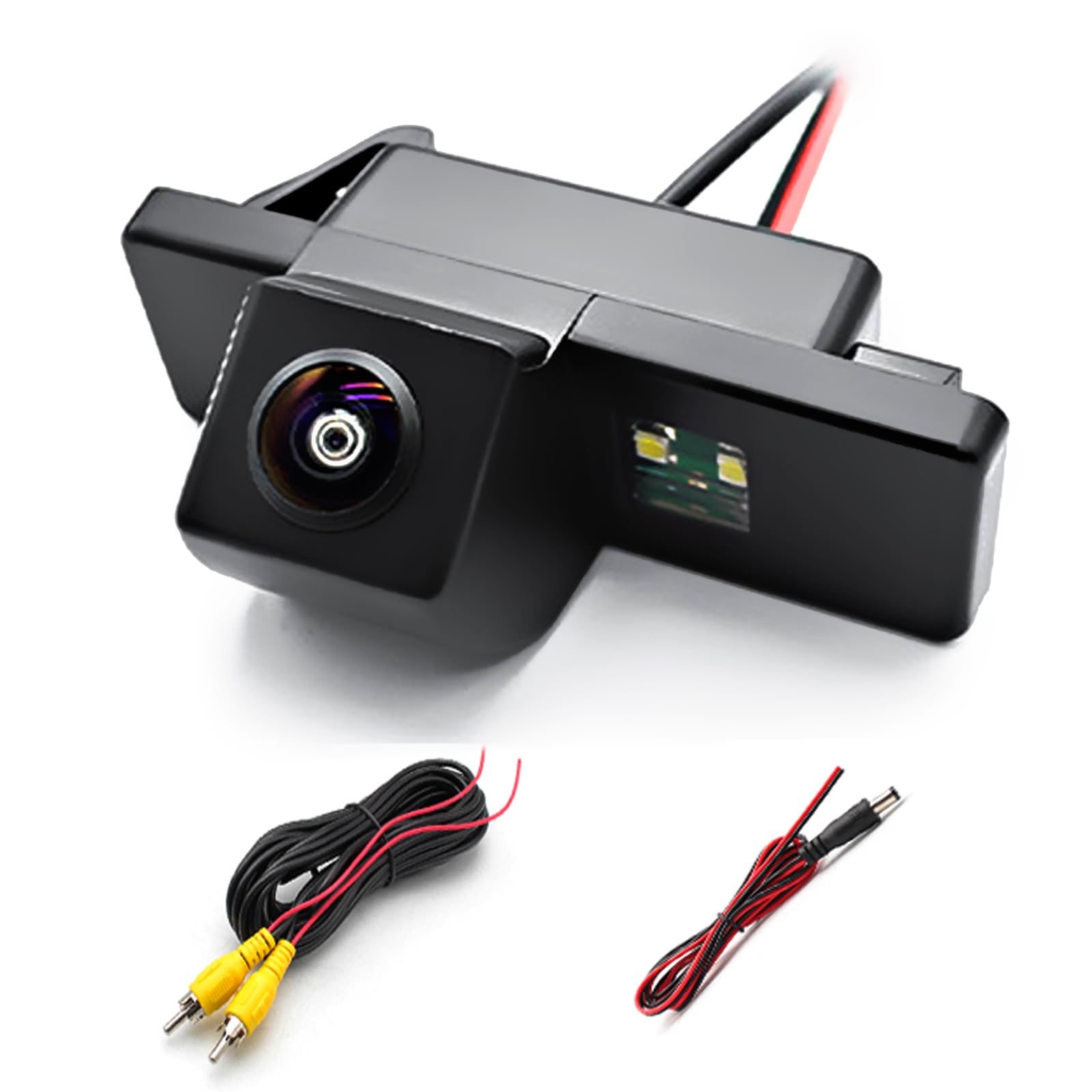 Caméra de recul pour voiture compatible avec Nissan Juke Note Qashqai X-Trial Citroën C2 C3 C4 C5 C6 Peugeot 307 308 208 2008 3008 Kit de caméra de stationnement Caméra de recul