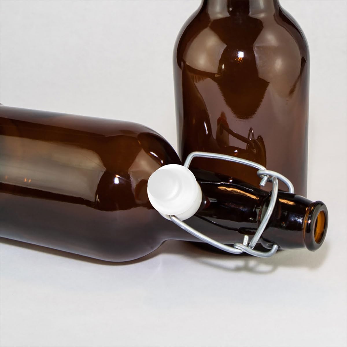 Toyvian Juntas de Silicona de Color Blanco para Sellar Botellas de Cerveza, 12 Piezas, Fácil de Usar y Sellado Hermético para Tapas Abatibles
