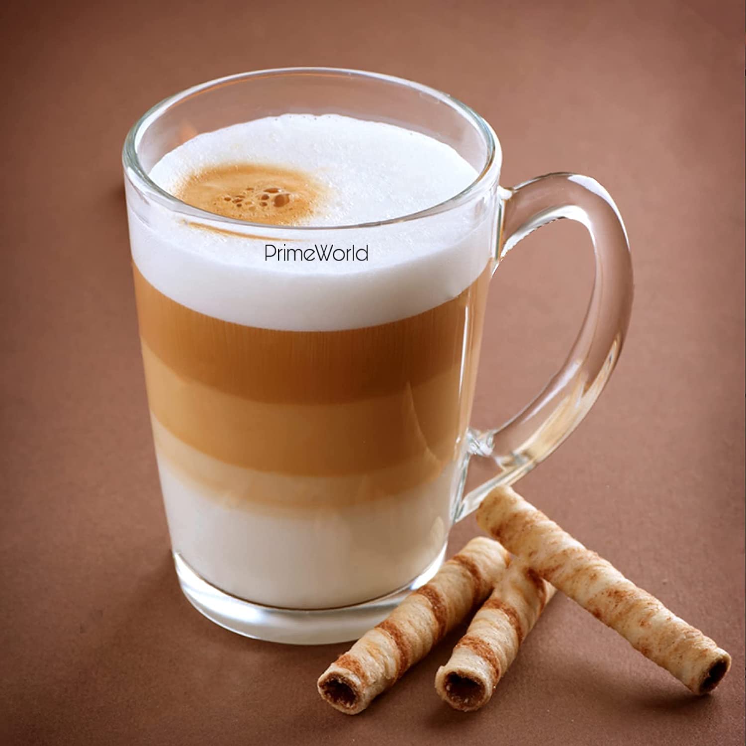 PrimeWorld City Tea Coffee 230 ml Cup Set of 6 pcs, Crystal Espresso Mug, Clear Toughened Glass Mug with Handle for Cappuccino, Milk, Latte hot/Cold Drinks etc (B09BLH9JGP) Amazon Price History, Amazon Price Tracker