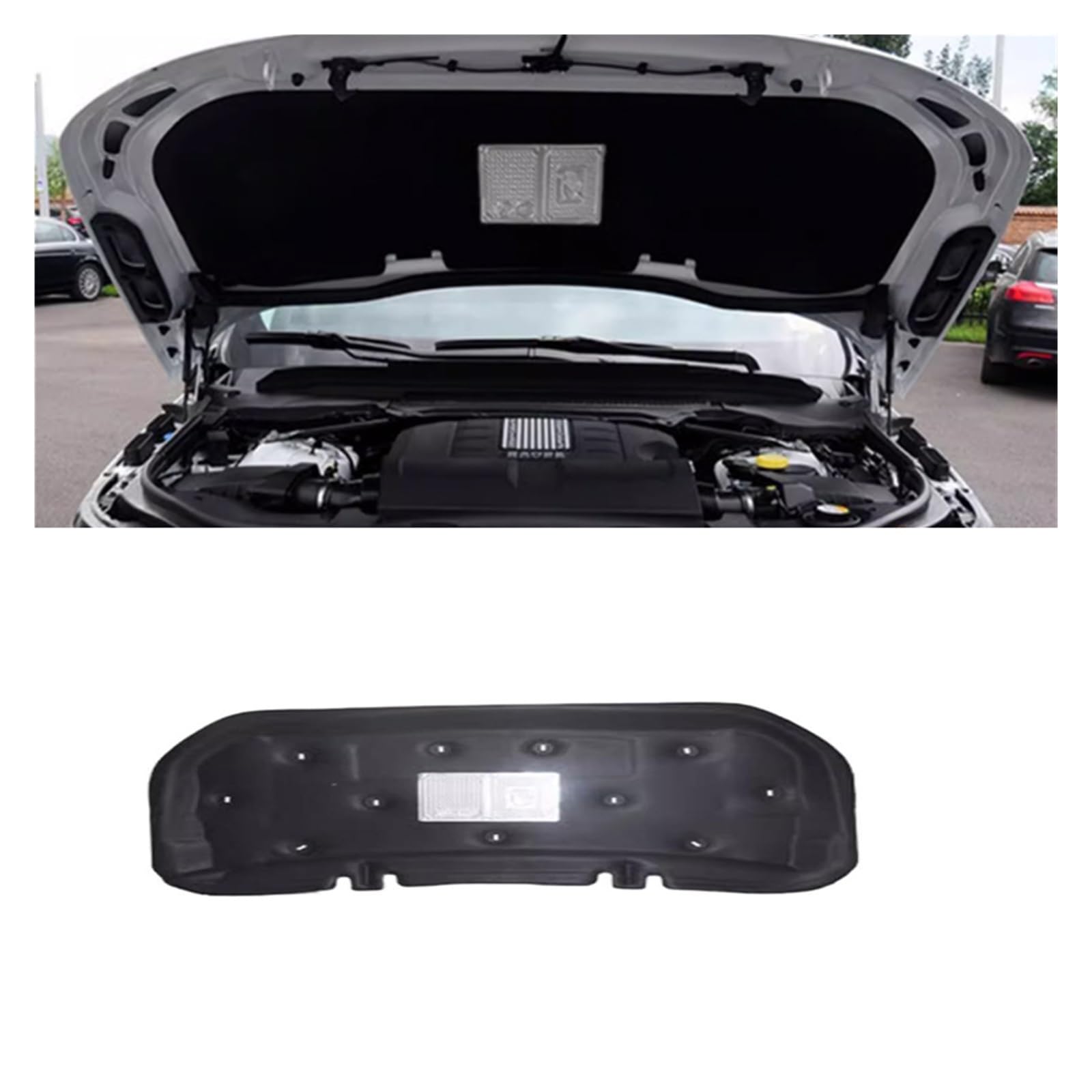 Pengshyzf One Color 1Pc Fold Shipping Compatible With 2014-2022 Range Rover Sport L494 Auto Car Engine Hood Sound Heat Insulation Cotton Soundproofing Cover
