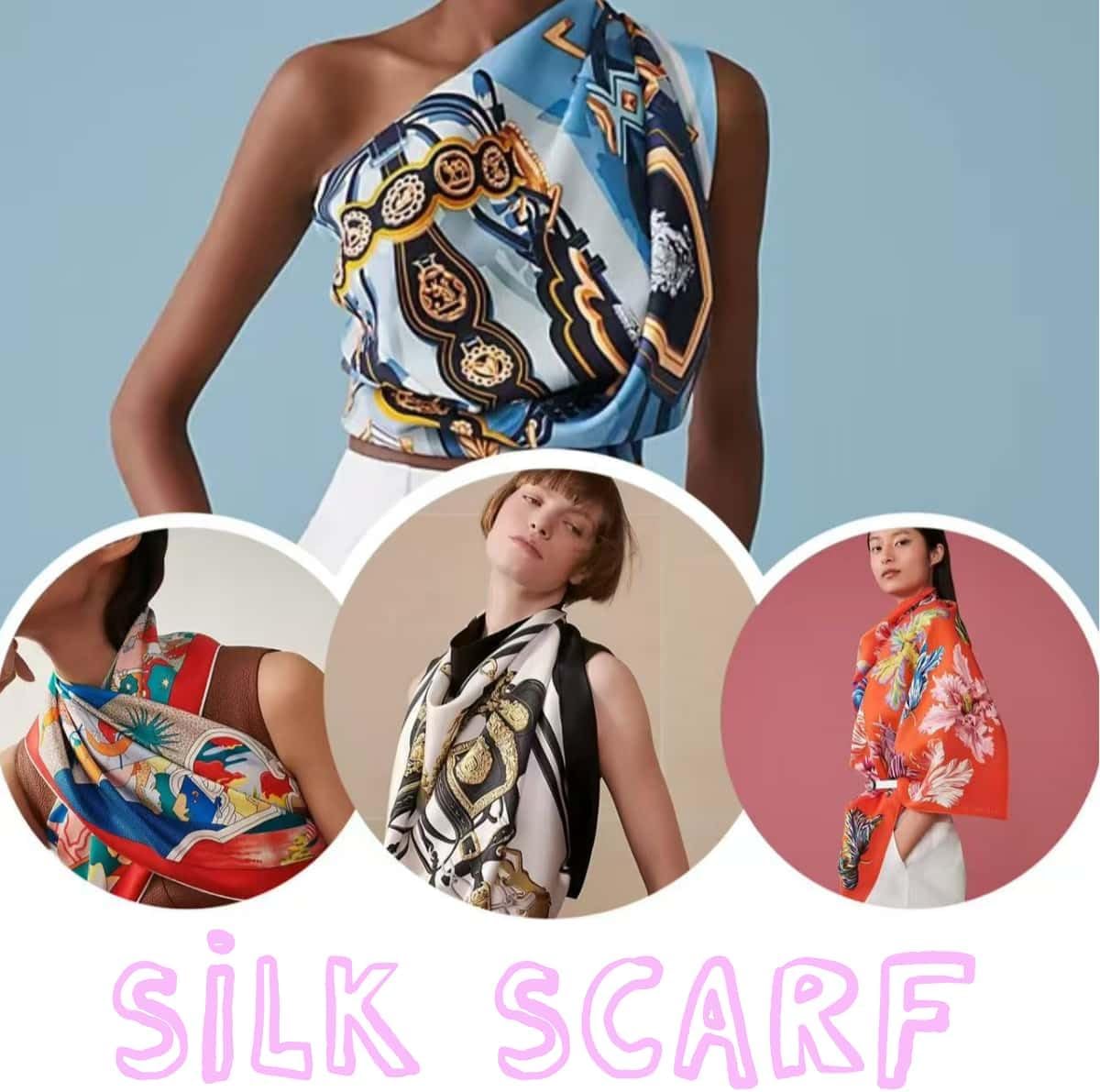 Large Silk Feeling Hair Scarf Bandanas for Women Elegant Silky Satin Neck Scarves 35inches Square Hair Sleeping Wrap - Image 6