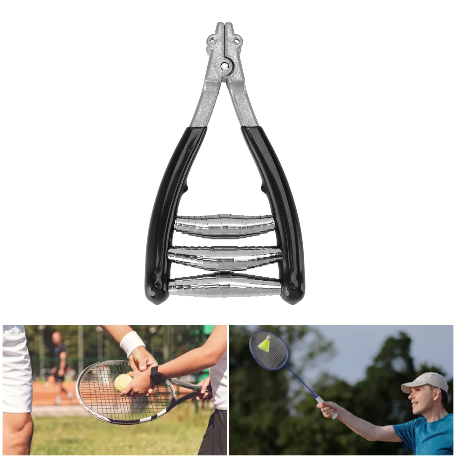Pince Cordage Raquette Tennis Badminton 3 Ressorts - Outil Professionnel Démarrage Et Serrage Précis