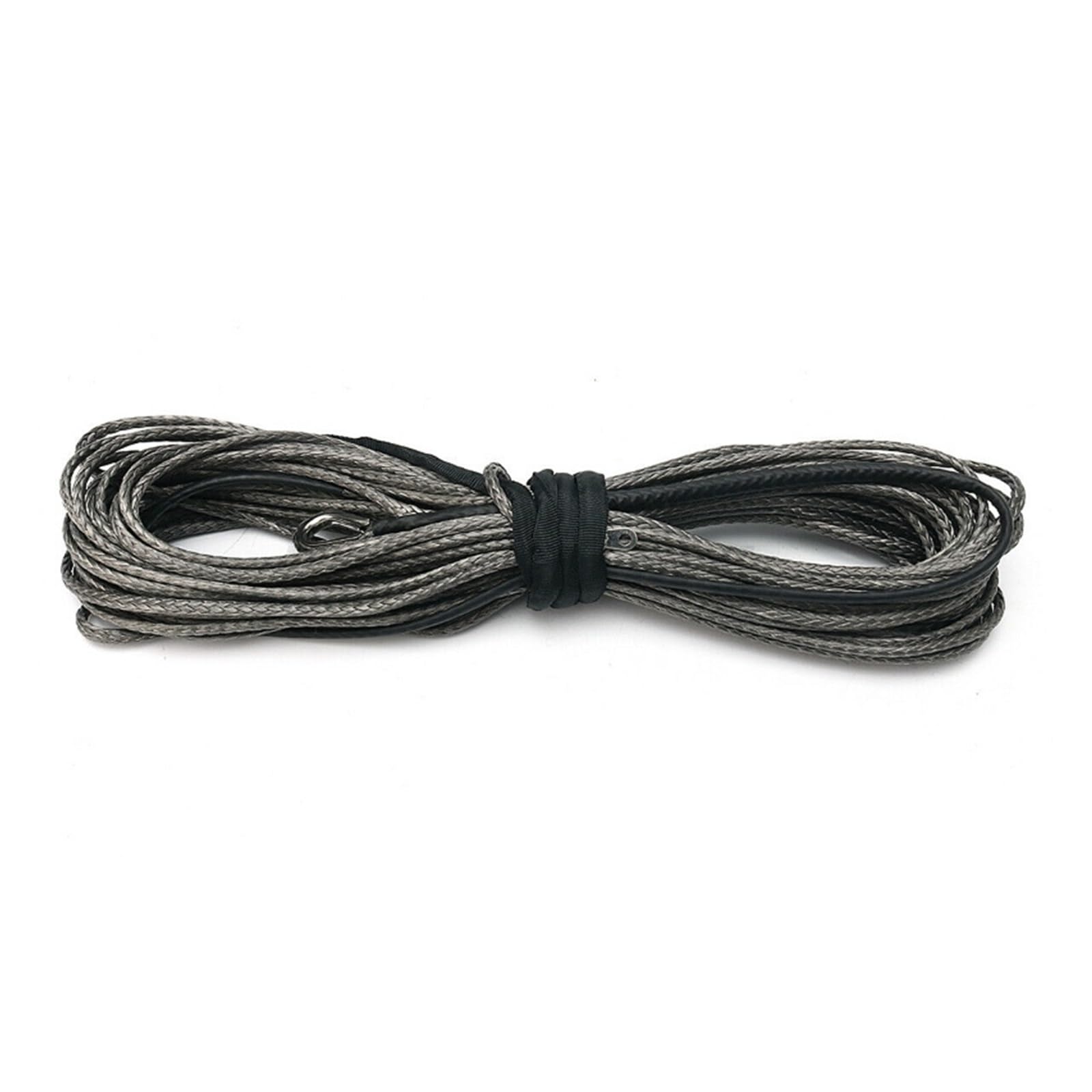 SGKOMN 6500lbs Synthetic Fiber Winch Rope with Sheath,1/4 X 100ft Car Towing Rope Pulling Rope Car Accessories