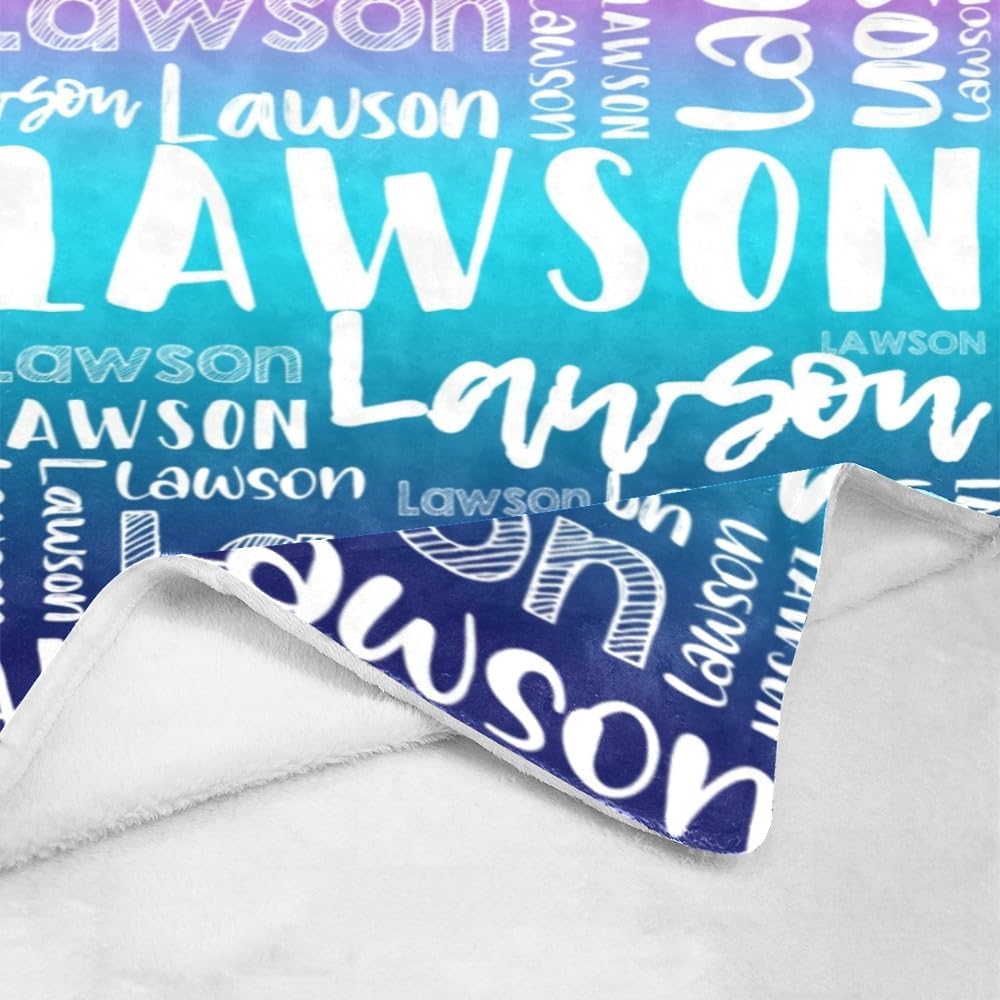 Dr.TOUGH Personalized Blankets for Kids Personalized Blankets and Throws Personalized Throw Blankets with Name for Kids Adults Birthday (Color 31,60''×80'')