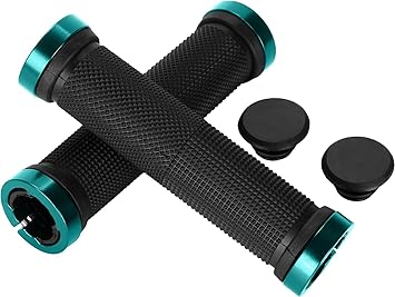 ONBICLE Bicycle Grip Cycling Lock-on Anti-Slip Cycle Handle Grips Standard Bicycle Components Color Blue (1pair)