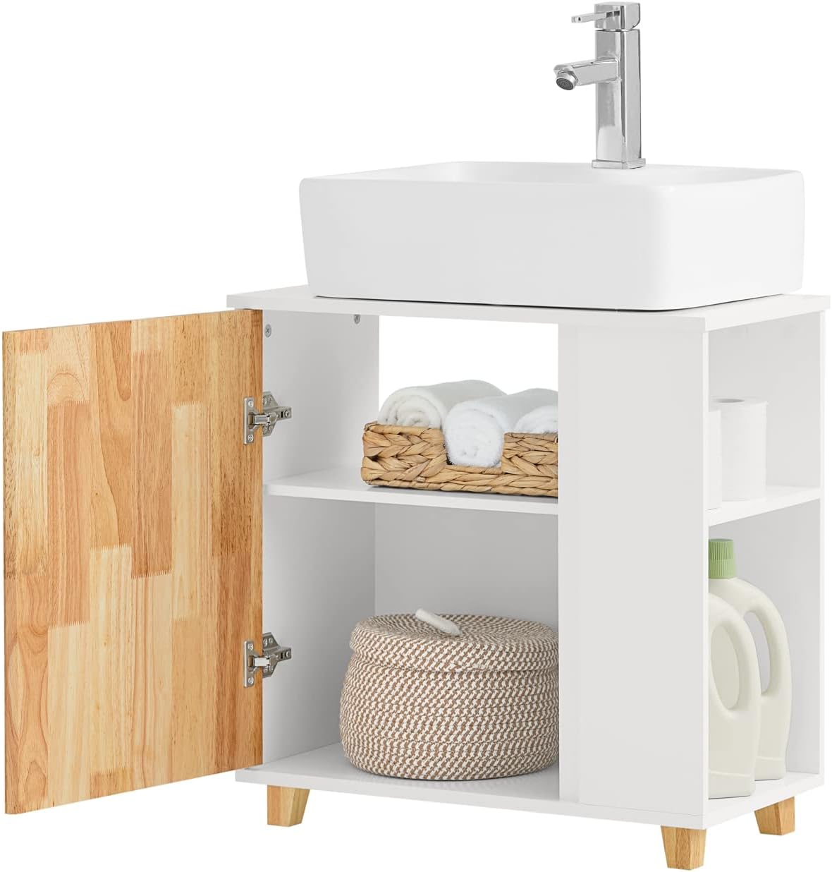 SoBuy BZR75W, Under Sink Bathroom Vanity Unit Bathroom Storage