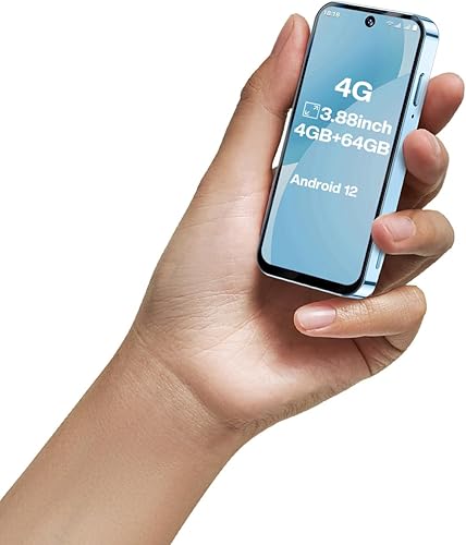 Miniatura 9 de 3G Mini Teléfono Desbloqueado, Doble SIM, Desbloqueo Facial, Pantalla HD de 3.88 Pulgadas, Teléfono de Respaldo Lindo y Portátil, Pequeño Teléfono