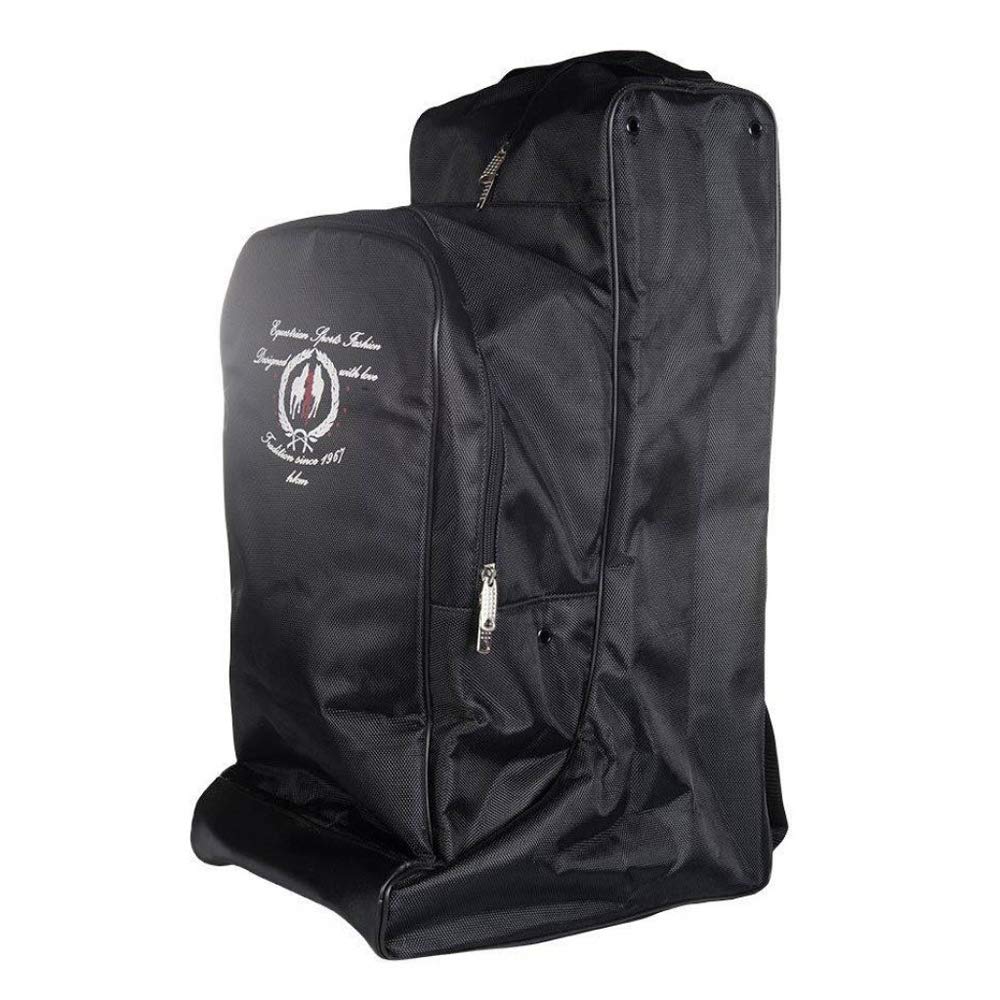 HKM Leichte Tasche für Stiefel und Helme, langlebig, wasserdicht, weiches Innenfutter, schützende Polsterung, Standardgröße für Reithelm und Stiefel