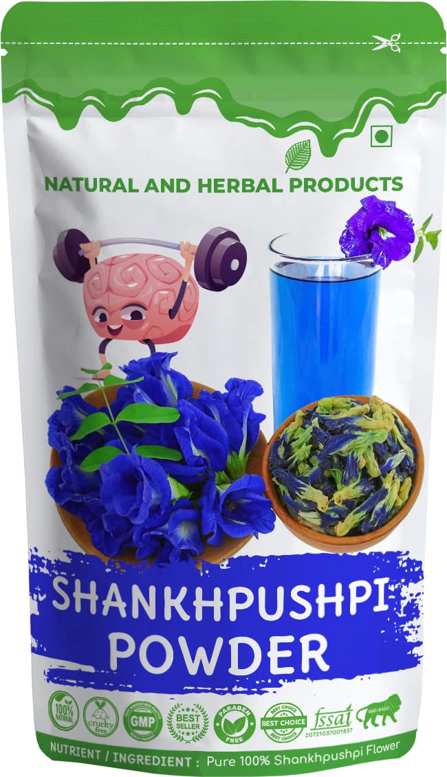 Shankhpushpi Powder for Eating | Convolvulus Pluricaulis | Shankhini For Drink | Brain | Memory | Skin Care | Hair Care | Diabetes | Immunity Booster - 100Gram (B09R1L62S2) Amazon Price History, Amazon Price Tracker