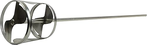 Jiffy Mixer PS-2 para contenedores de 10 a 50 galones - Hecho de acero inoxidable para pintura, hormigón, lechada, materiales secos y líquidos