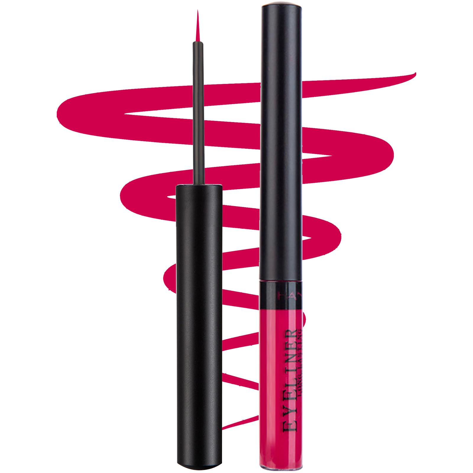 Flüssiger Eyeliner Matt Weiß Schwarz Rot Kaffee Grün Lila Wasserdicht Eyeliner Colorful Eyeliner Augen Make-up 1 Stück Rosa-Lila