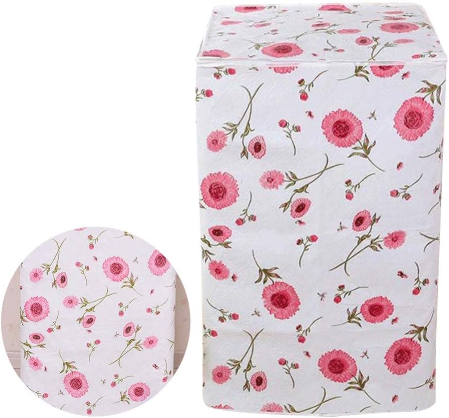 1pc Waterproof Cover Printing Durable Practical Dust Cover Dust Proof for Washing Machine Protecting Daily Life Home