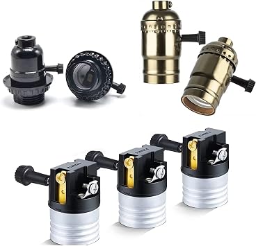 WokHok Lamp Turn Knob,Light Lamp Turn On/Off Switch Knobs Replacement, Standard Size(20mm-8PCS),Socket Knob for Floor and Table Lamps