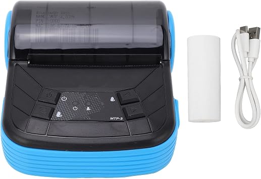 Thermal Printer, Receipt Thermal Printer 80mm Bluetooth Wireless Printing Wide Compatibility High Speed Low Noise Portable Receipt Printer