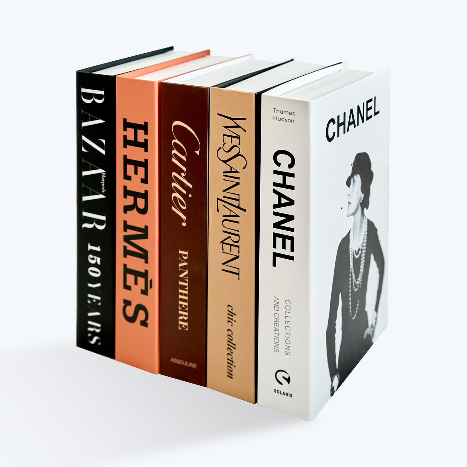 5pcs Aesthetic Books for Home Decor,Chic Modern Fake Decorative Book for Coffee Table,Fashion Faux Books for Bookshelf Decor/Mantel Decor