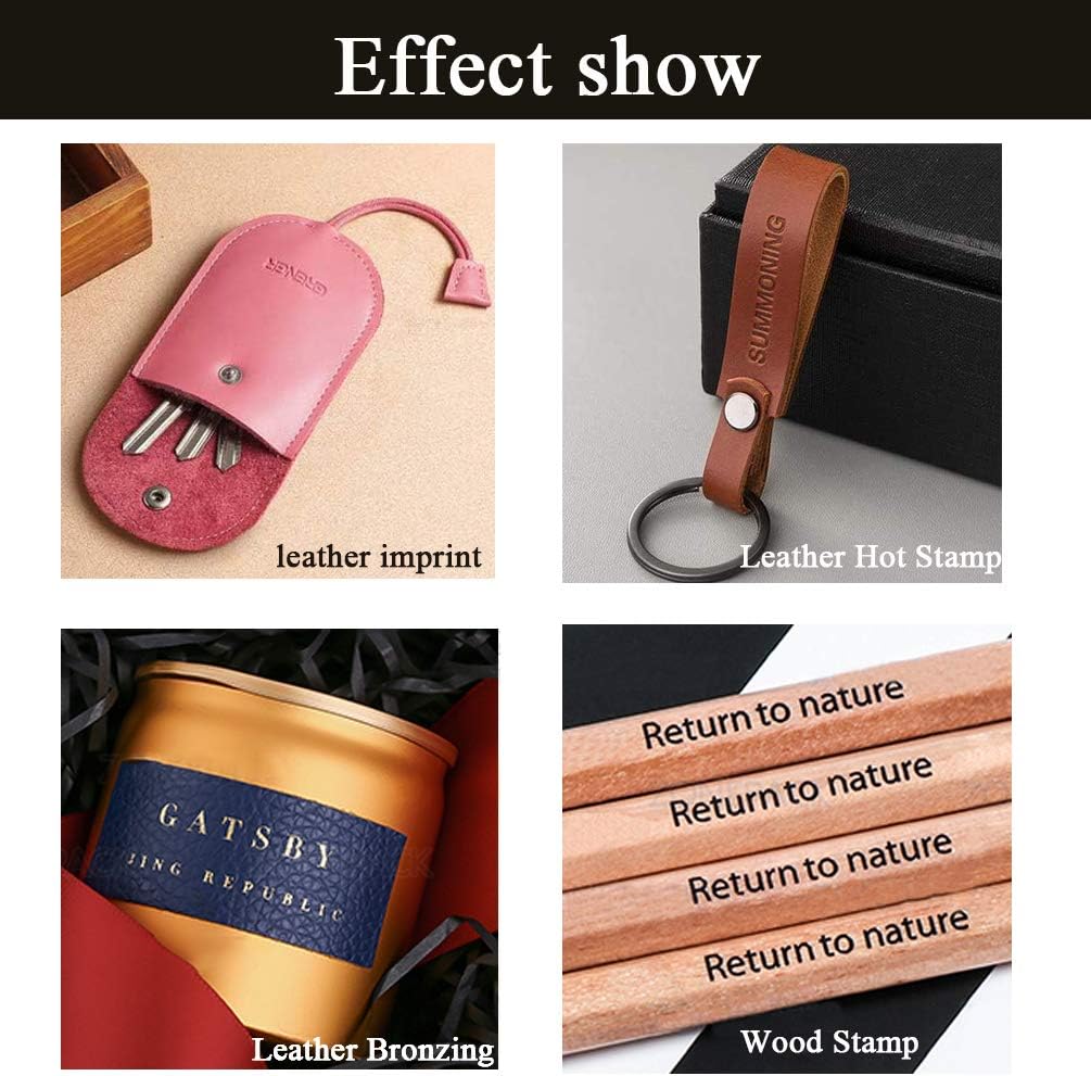 Longan Craft Leather Stamp Letters, Brass Stamping Flexible Alphabet Mold, Stamping Tools for Hot Foil Stamping Machine (26pcs/6mm)