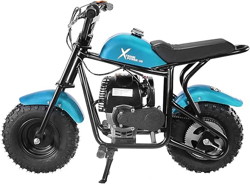 Miniatura 2 de XtremepowerUS Mini Dirt Bike 40CC 4 tiempos a gasolina Mini bicicleta todoterreno para motocicleta, hoyo, color menta