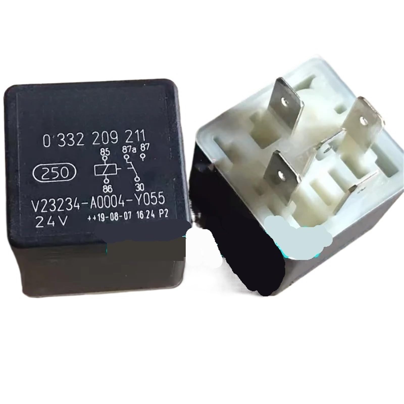 Contacteur Relais Automobile, Relais V23234 A0004 Y055 24 V 0332209211 Automobile 5 Broches 1 pièce