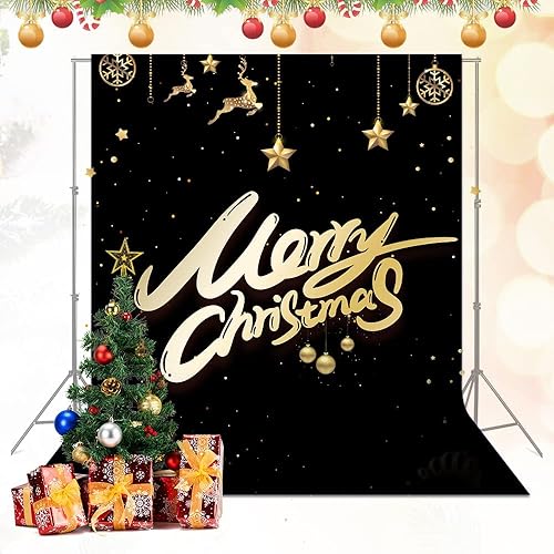 Miniatura 7 de Telón de fondo negro de 10 x 10 pies, cortina de fondo negro para fotos, tela de poliéster Chromakey para fotografía, fondo negro resistente a las