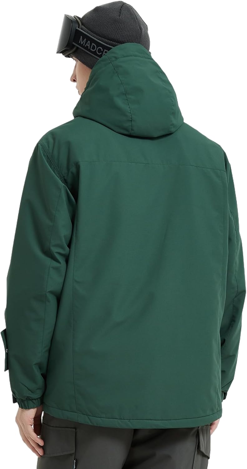 Men's Ski Jacket Waterproof Insulated Winter Snow Coat for Outdoor Snowboarding Raincoat
