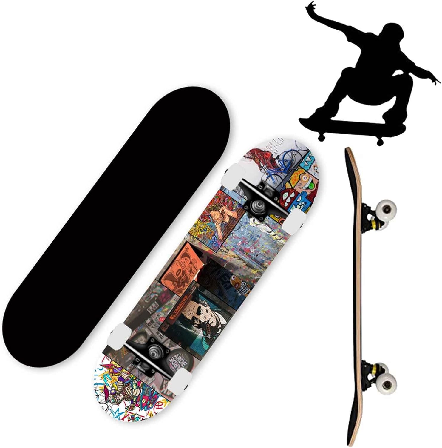 バート スケート スケボー 高性能 ベアリング 3PhWZm91667695398 ボード カナダメープル デッキ くのエネル