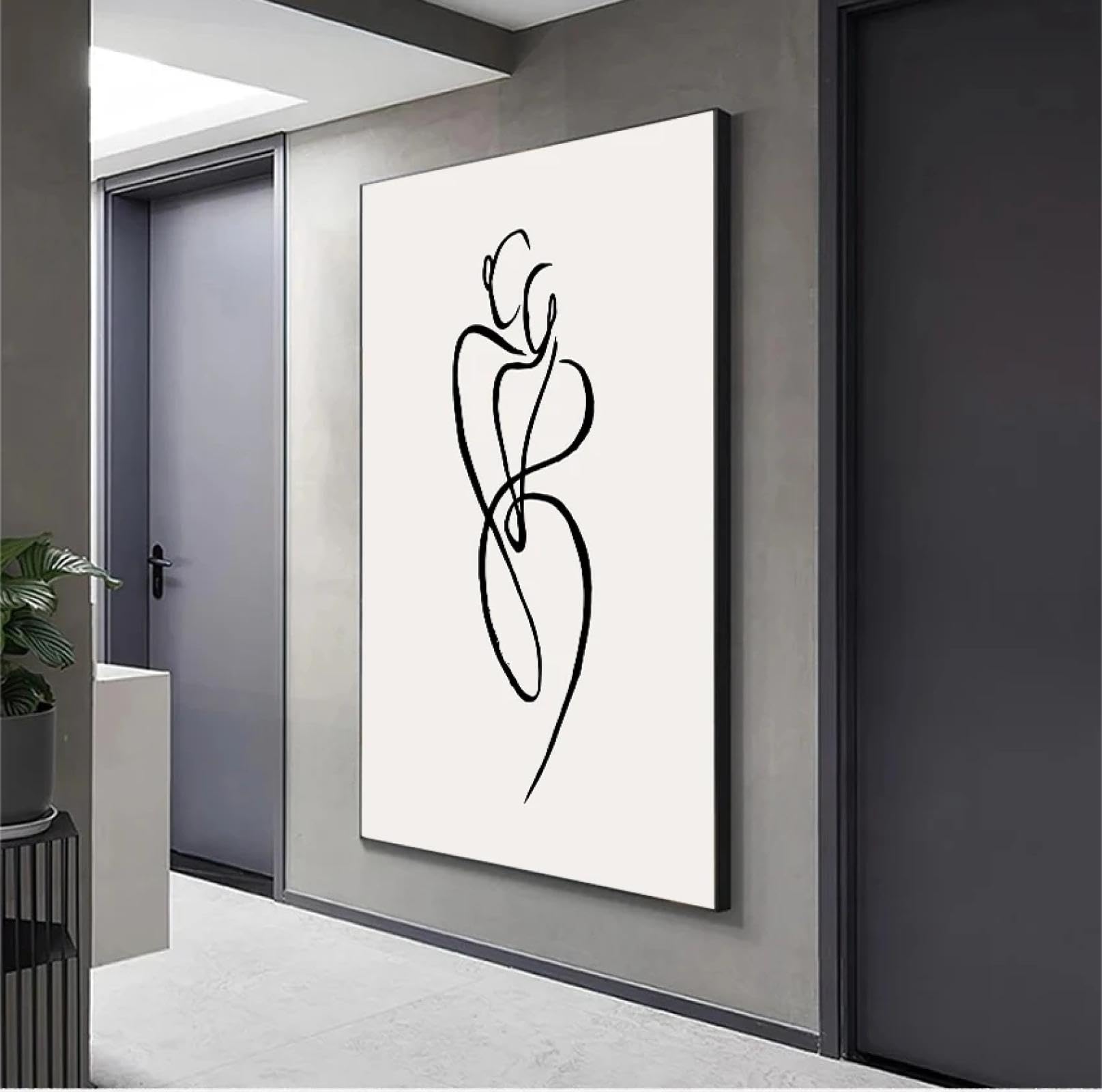 Impression d'art mural abstrait pour salon minimaliste moderne - 8