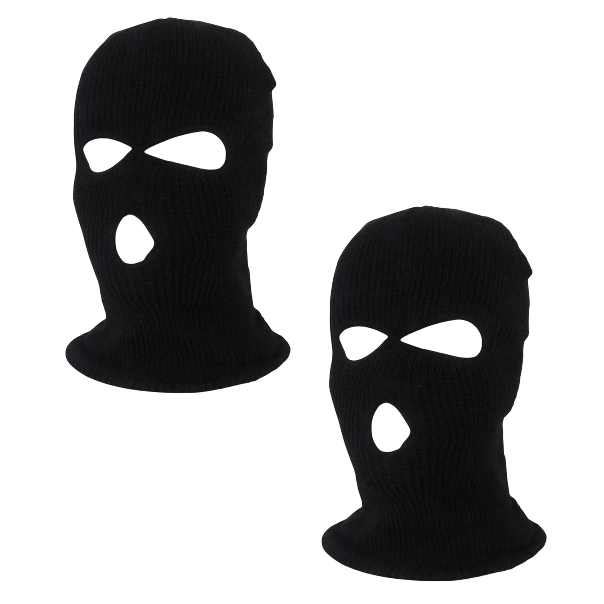 TogtherKings2 Pieces Balaclava Balaclava, Three Hole Ski Mask, Breathable and Windproof, Full Winter Balaclava for Ski, Bike, Motorcycle, Cycling, (Black)
