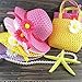3 Girls Tea Party Sun Hat and Purse Sets. Includes 3 Purses & 3Daisy Flower Sunhatsï¼ˆRandom Colorï¼‰