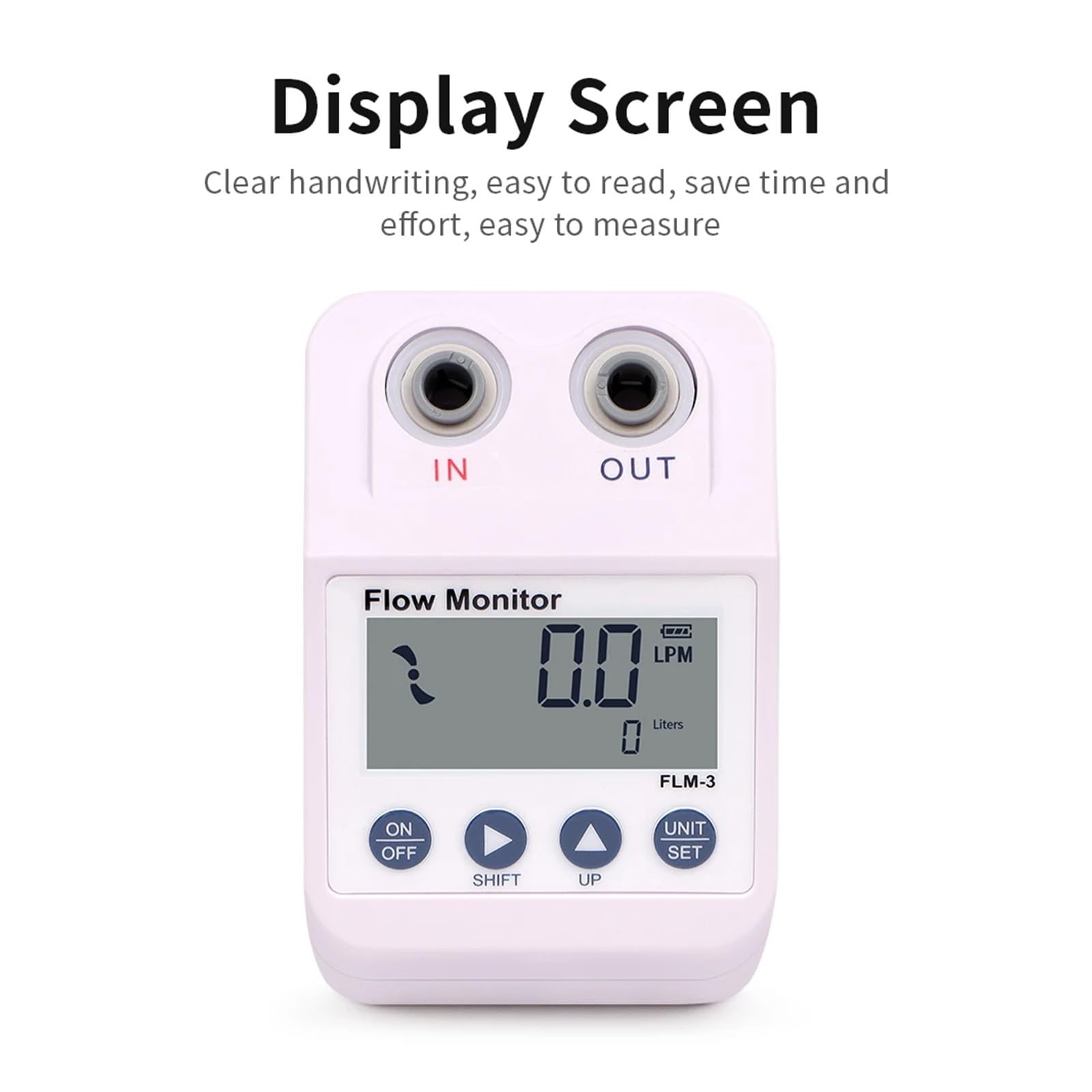 Medidor de caudal de agua, Medidor de flujo de agua Purificador de agua Medidor de flujo Alarma y función de ahorro de energía Filtro Sensor de flujo de agua Monitor 1/4 pulgada