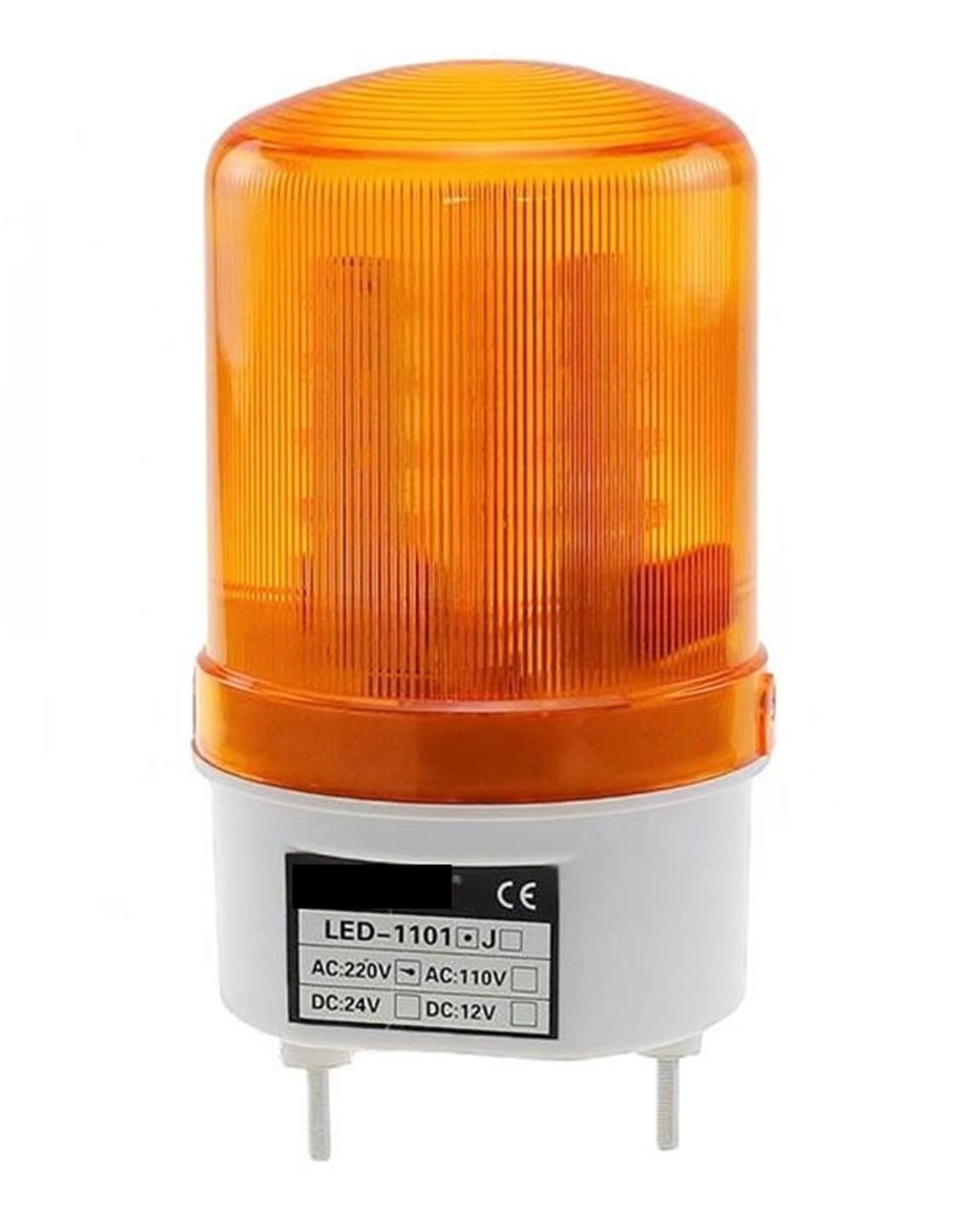 1 sztuka obrotowa lampa LED stroboskopowa lampa alarmowa światło syrena żółta niebieska czerwona zielona LED światło ostrzegawcze brak 12 V 24 V 110 V (Blue 220 V)