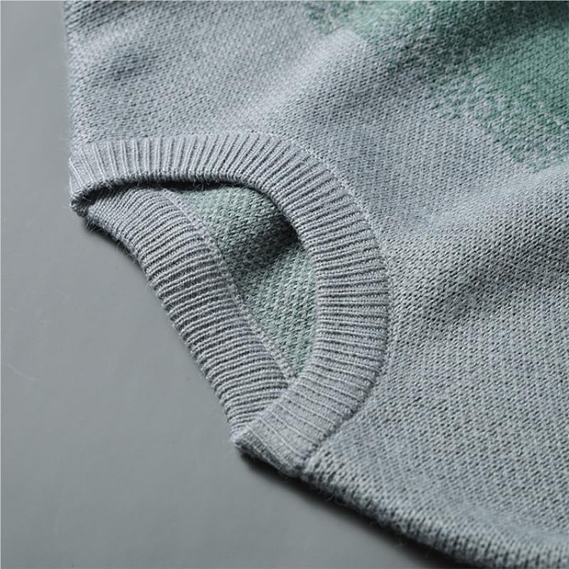 Round Neck Knitted Sweater Men's Winter Base Coat Top Casual Sweaters