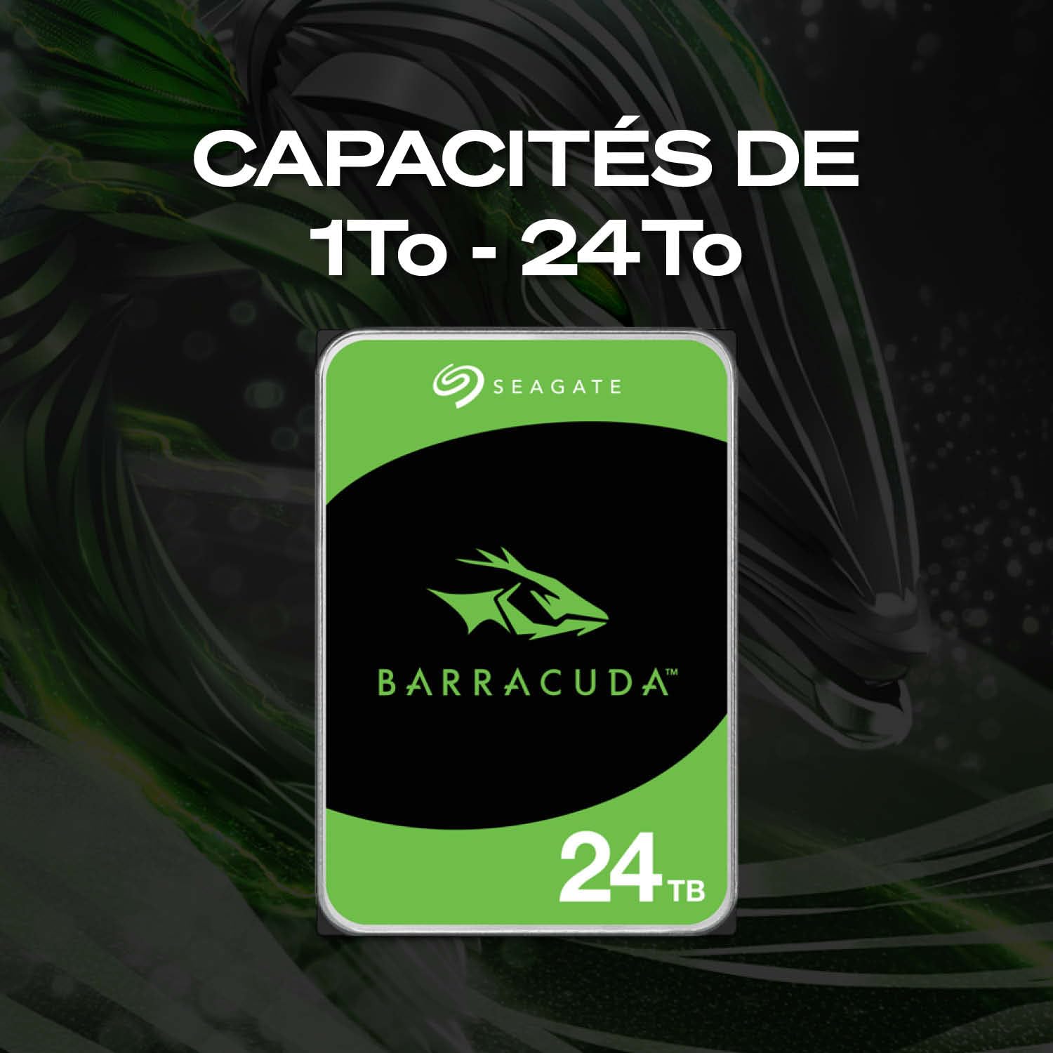 Seagate BarraCuda 8To Disque dur interne HDD 3.5 pouces SATA 6 Goit/s 5400 tr/min 256 Mo cache ST8000DMZ04