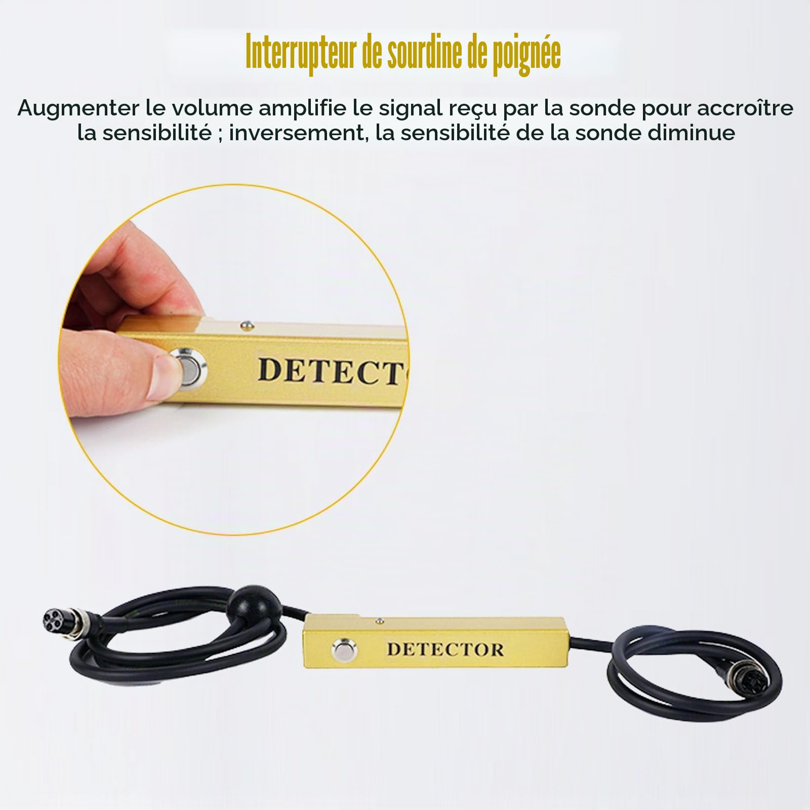 Détecteur de Fuites d'eau Géophone | 4M de Profondeur | Scan 1-4500Hz | Outil Professionnel pour Plombiers & Techniciens HVAC