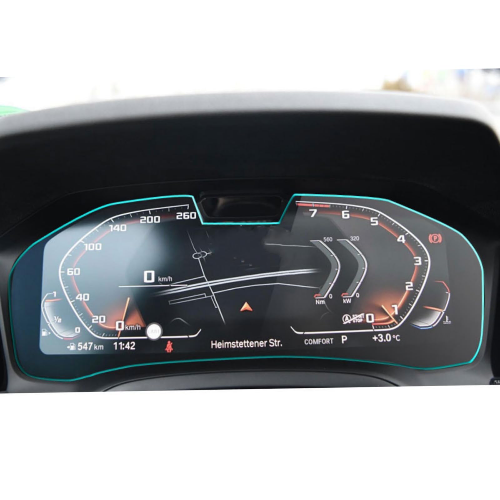 Protector pantalla BMW G20 G21 Serie 3 cristal templado antirreflejos panel de control 5