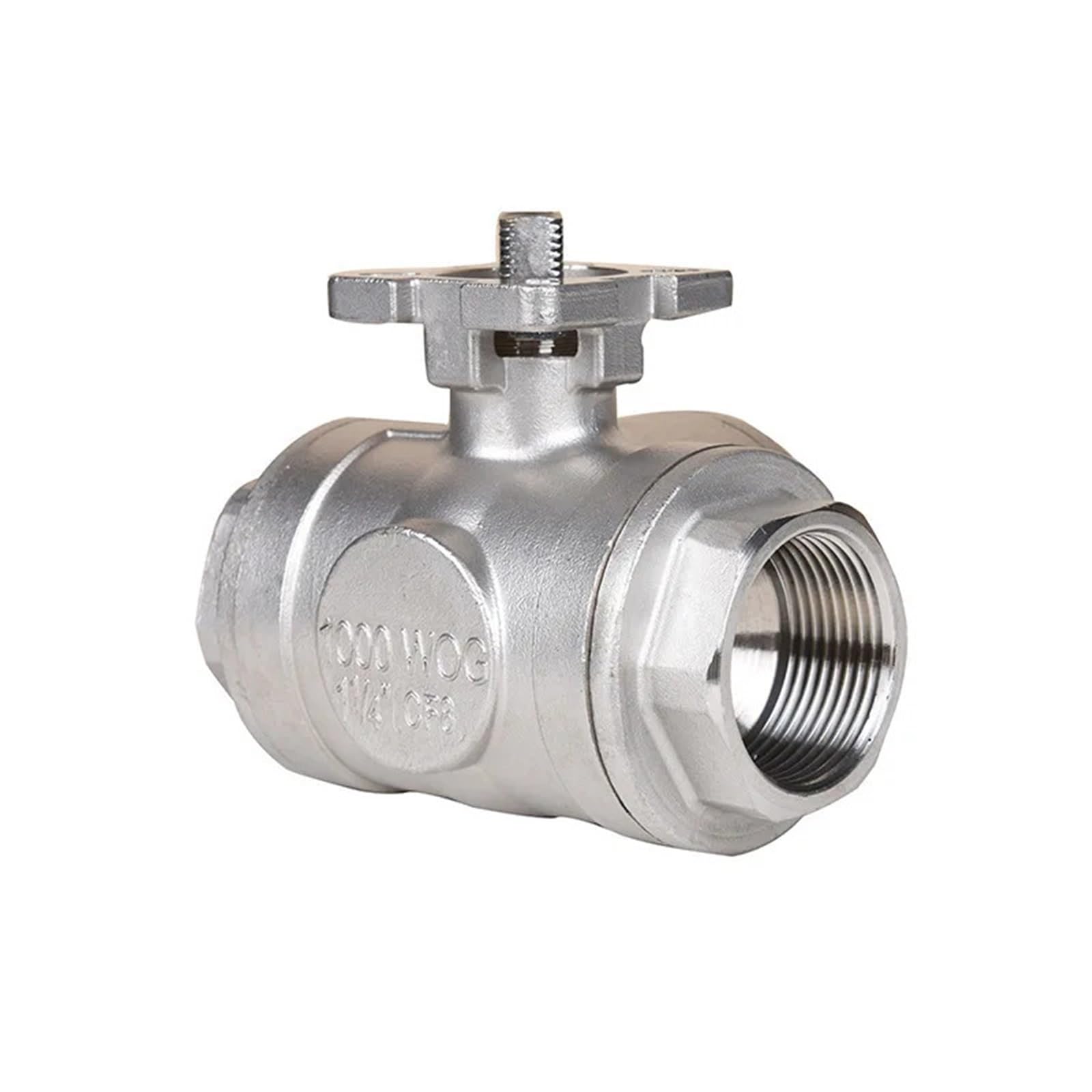 Válvula de Bola de Plataforma Alta neumática de Tres vías DN8-25, válvula de Tres vías de Acero Inoxidable, Cuerpo de válvula de Rosca Interna neumática | válvula solenoide(DN8,L-type)
