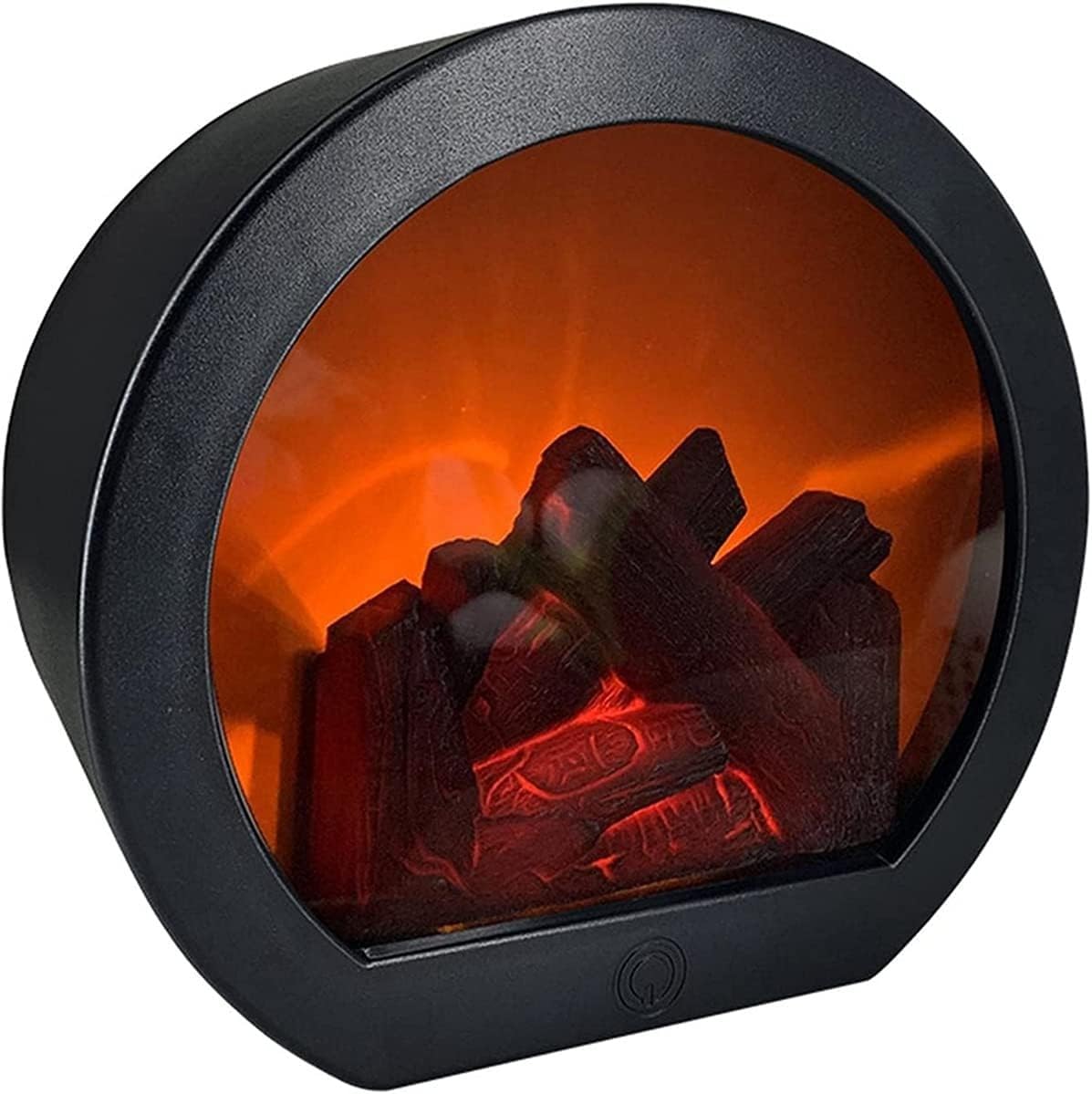 Caminetto Elettrico con Effetto Fiamma LED, Lampada Alimentata Batteria Fuochi Elettrici da Terra, Caminetto, Bruciatore Elettrico per Ceppi, Decorazioni per La Casa B