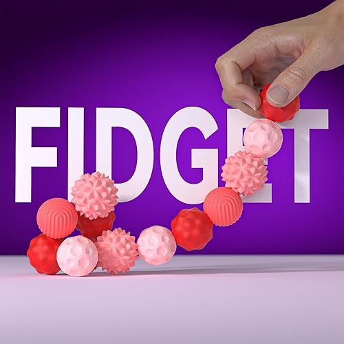 Miniatura 31 de Bolas magnéticas de silicona para ansiedad, 8 unidades, texturas de atracción, bola sensorial con carcasa de silicona para adultos, escritorio