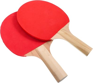 Mipcase Table Tennis Racket Wooden Paddle Lightweight Durable Outdoor Training Supplies Comfortable Handle Portable for Beginners School Play