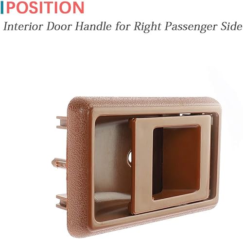 Miniatura 12 de IRONTEK 1 par de manijas de puerta interiores marrones para lado delantero/trasero izquierdo y derecho para Toyota 95-00 Tacoma/89-95 4Runner