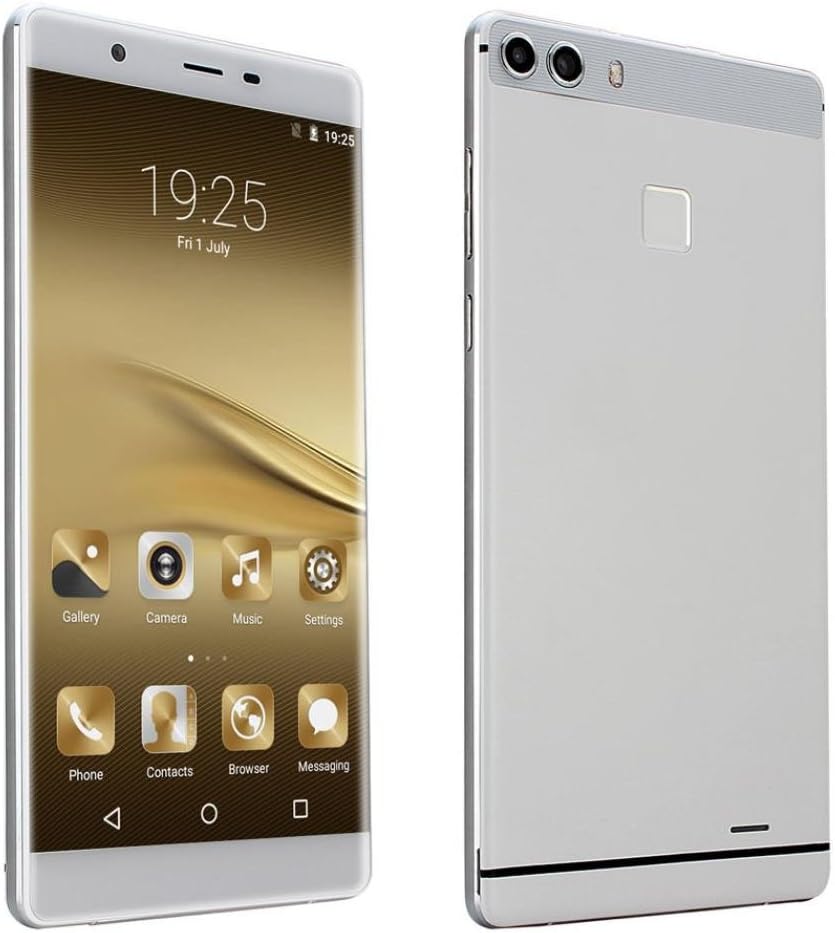 Sikye 6.0" Unlocked Android 5.1 OS + MTK6580 Quad-core + 512MB RAM + 8GB ROM Smartphone Quad Core Dual SIM 3G Cell Phone (White)