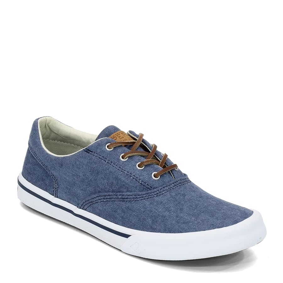 Amazon.com | Sperry Men's Striper II Cvo Sneaker, Navy, 8.5