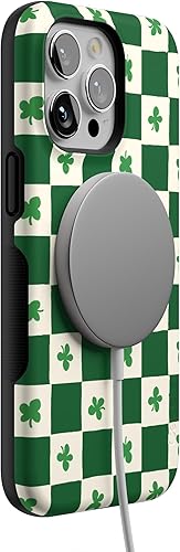 Vista 1204 de Casely Funda para iPhone 15 Pro Max Jardín Secreto Flores mixtas Funda atrevida Compatible con MagSafe y botón de acción Secret Garden