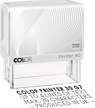 Stamp by Me | Custom Self Inking Rubber Stamp | Personalized Self-Engraving Stamp | Self-Inking | Black Ink Printy | 47x18mm