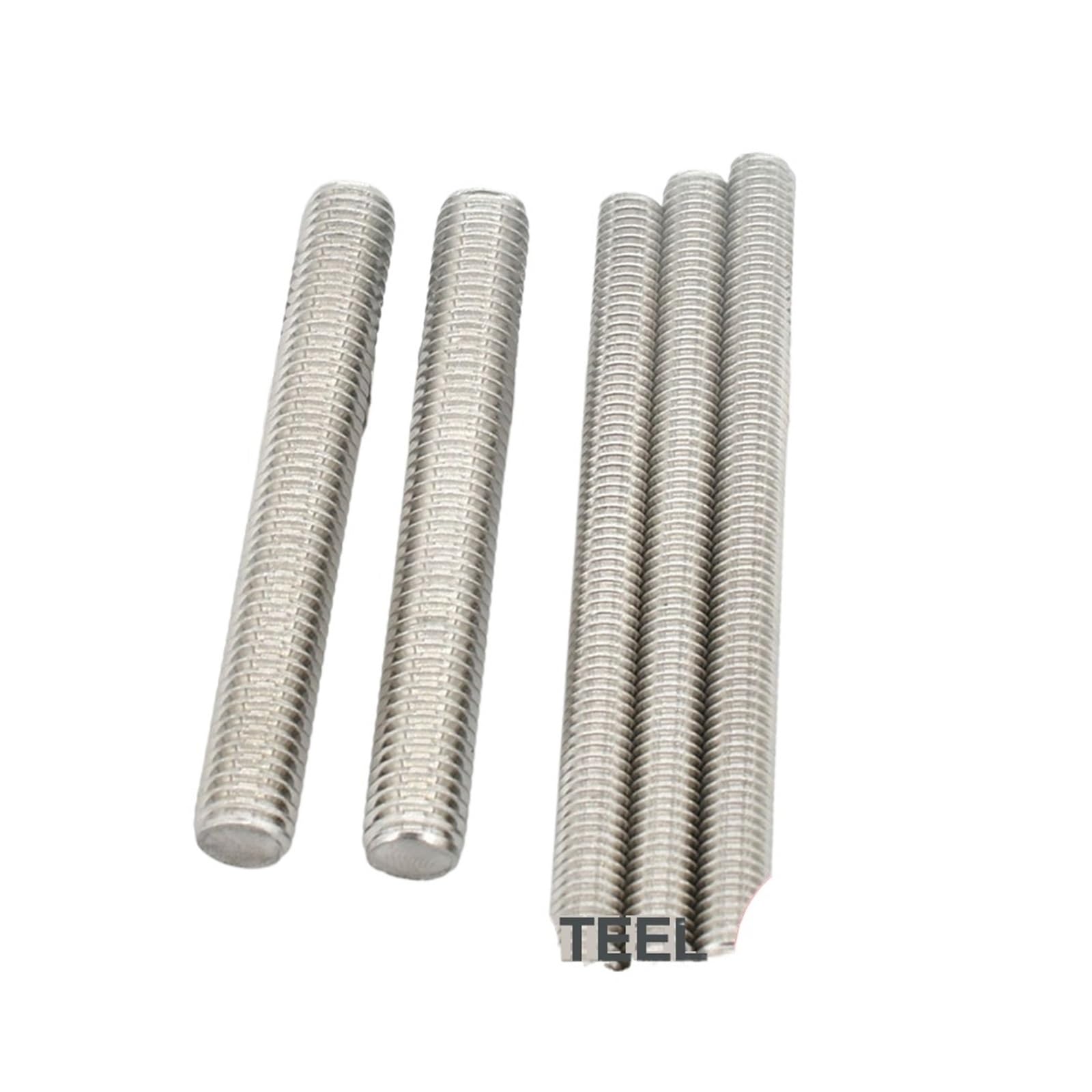 M3 M4 M5 M6 304 Stal nierdzewna Pręt gwintowany w całości metryczny Śruby Długość trzpienia Łączniki Pręty szpilkowe 16 mm-500 mm(4Pcs,500MM_M6)